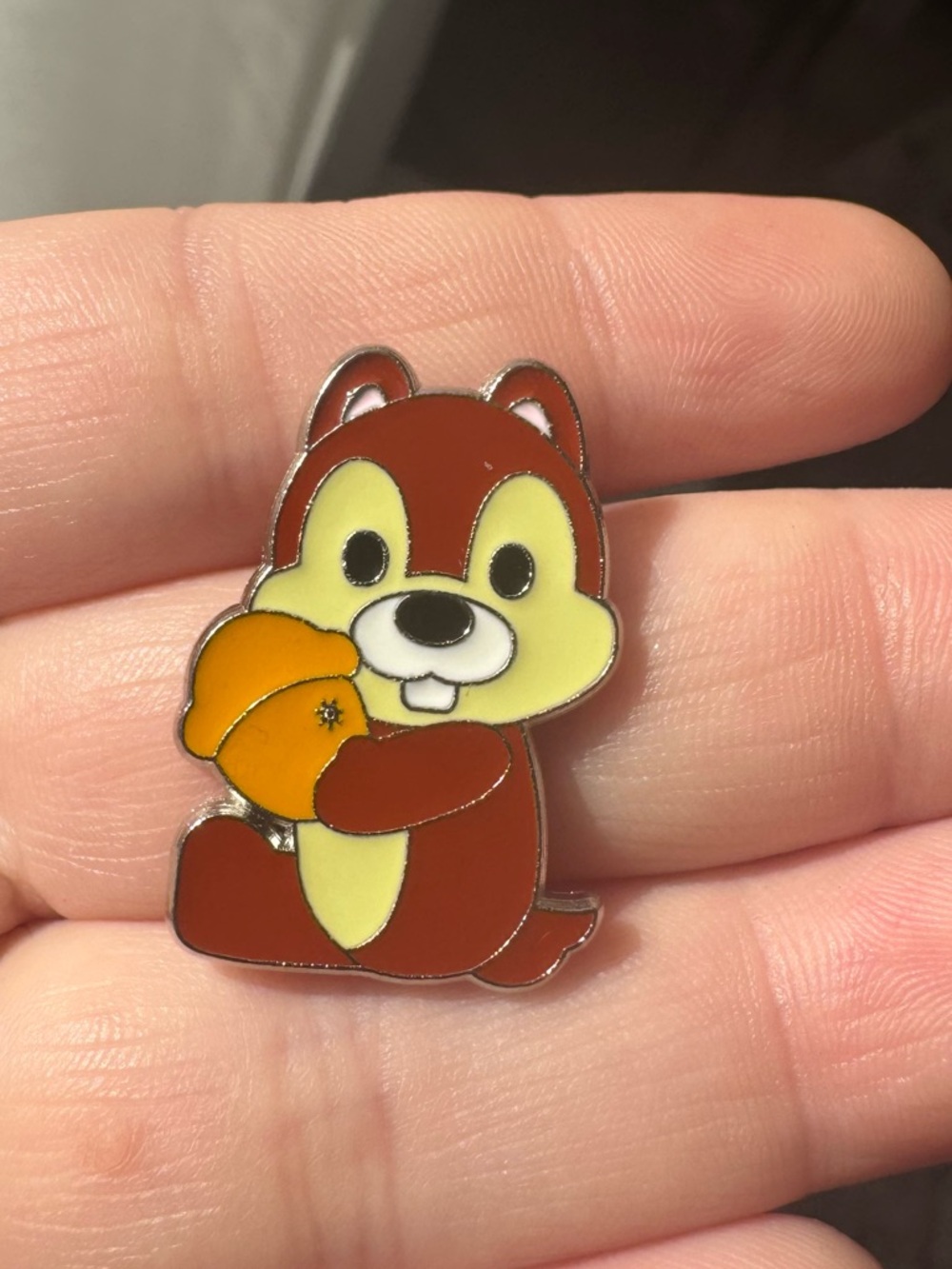 Chip From Chip And Dale With Acorn Disney Pin